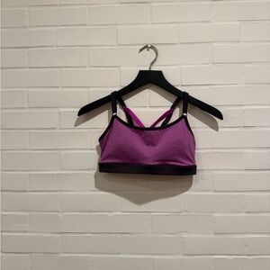 Marika Purple Sports Bra Strappy Design